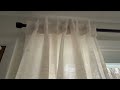 Light filtering linen curtains for soft natural light