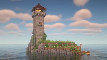 Minecraft | How to Build a Survival Lighthouse with a rotating Light