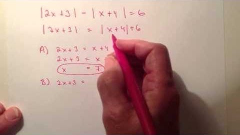 Double absolute value equation