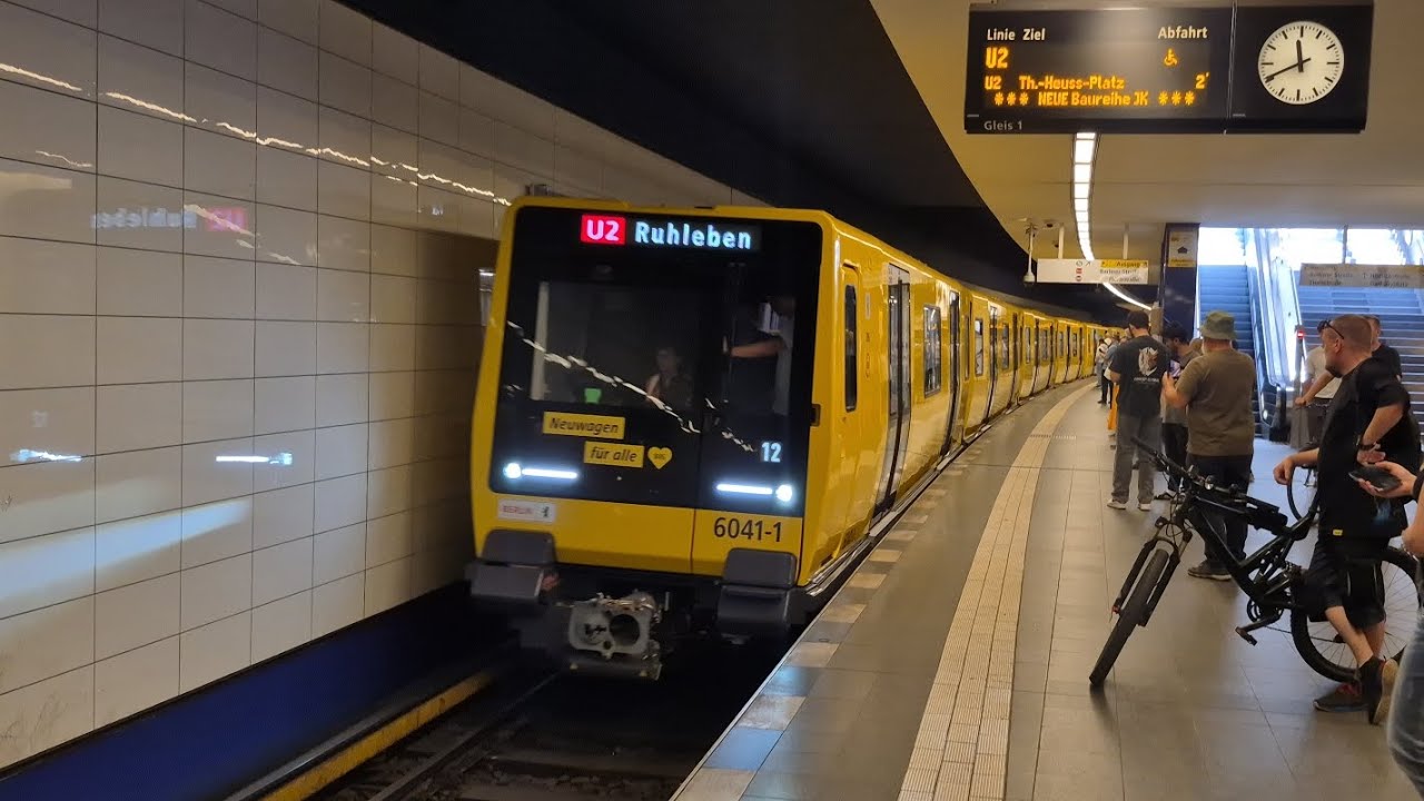 U-Bahn Berlin | Mitfahrt in der kompletten U2 von Pankow bis Ruhleben im JK24 6513-1
