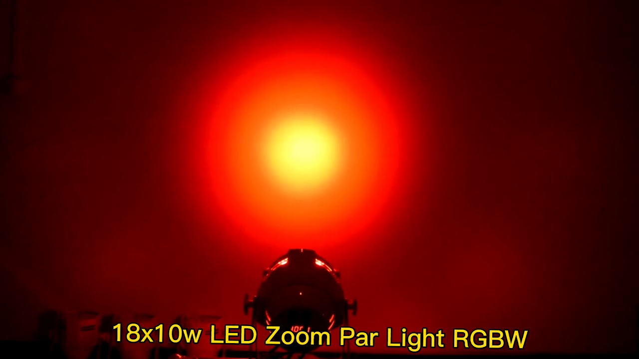 18x10w LED Zoom Par Light/RGBW/A/UV