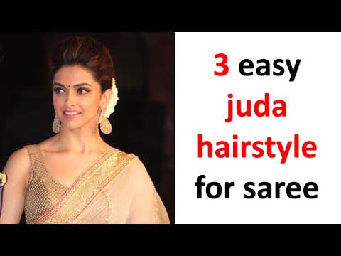 10 new and quick hairstyles with saree || easy hairstyles || juda hairstyles  || ladies hair style - YouTube | Hairstyles juda, Hair styles, Womens  hairstyles
