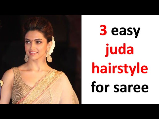 quick bun hairstyle for everyday | juda hairstyle for saree - YouTube