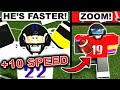 FOOTBALL FUSION BUT I GET FASTER EVERYTIME I SCORE A TD!