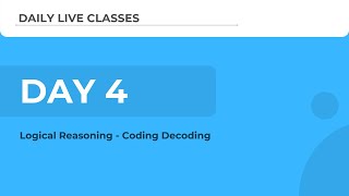 TCS Ninja Webinar Day 4(Logical): Coding Decoding Wealth