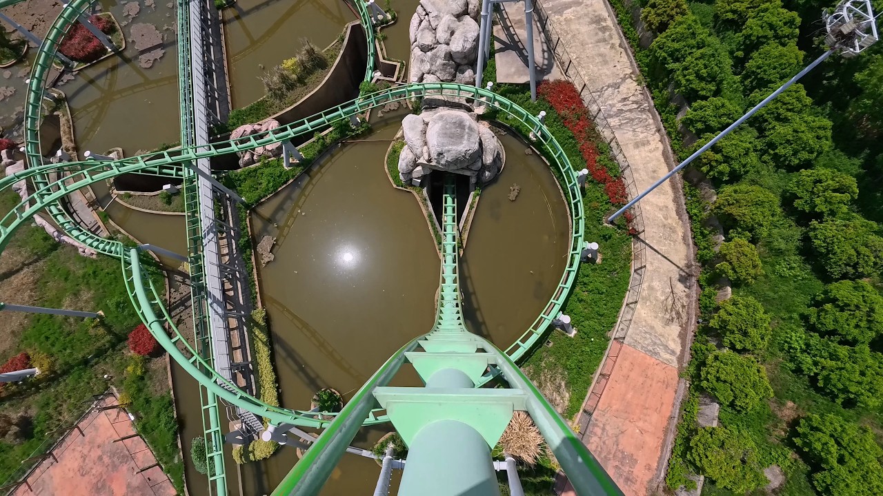 Dragon in the Jungle (Vekoma Shockwave) POV onride mounted 4K