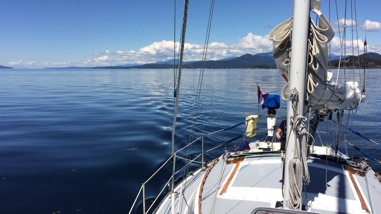Motoring in Malaspina Strait