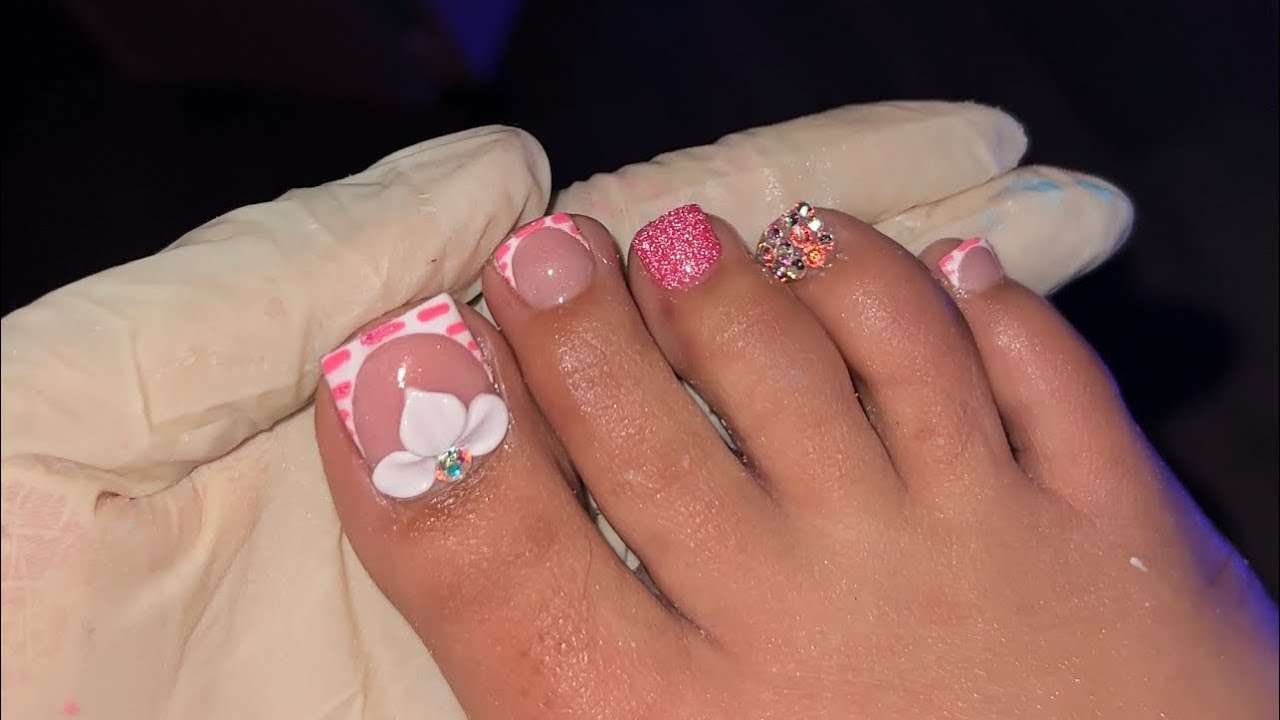 Acripie 💅🏻💯💕 | Toe nails, Gel toe nails, Toe nail color