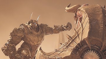 Doomguy Titan Battle Scene - DOOM The Dark Ages