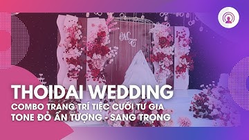Quá Đẳng Cấp Với Combo Trang Trí Tiệc Cưới Tại Nhà, Tư Gia Đẹp Nhất 2023 | Tone Đỏ Truyền Thống