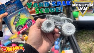 I Went To Yard Sales & Found RARE Monster Jam Trucks! Mail Call, FULL Walk-Around & Haul!