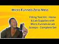 Micro Funnels and Lab Scoops Capsule Filling Tool Kit Set