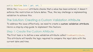 How to Add a Range for DateTime Validation in Blazor Server-Side Components