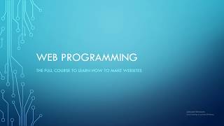 Web programming course - Part 1 | Lesson 3
