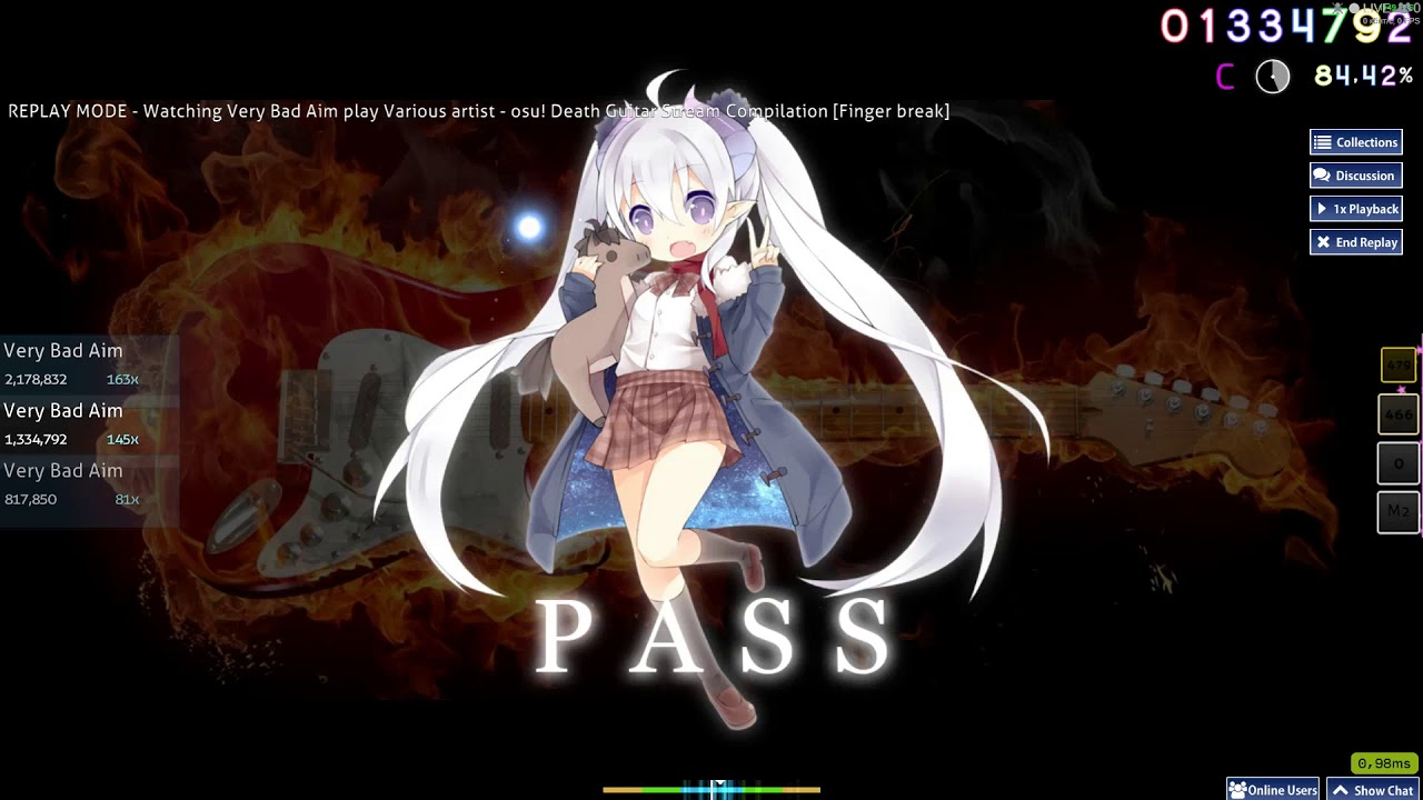 Various artist - osu! Death Guitar Stream Compilation 2500pp fail