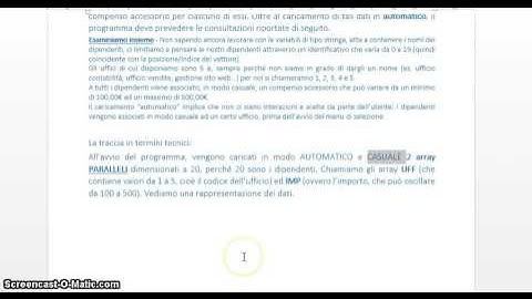 array paralleli es dipendenti