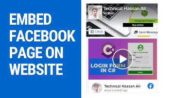 How to Embed Facebook Page in Website, Blogger, WordPress (Urdu / Hindi) || Technical Hassan Ali
