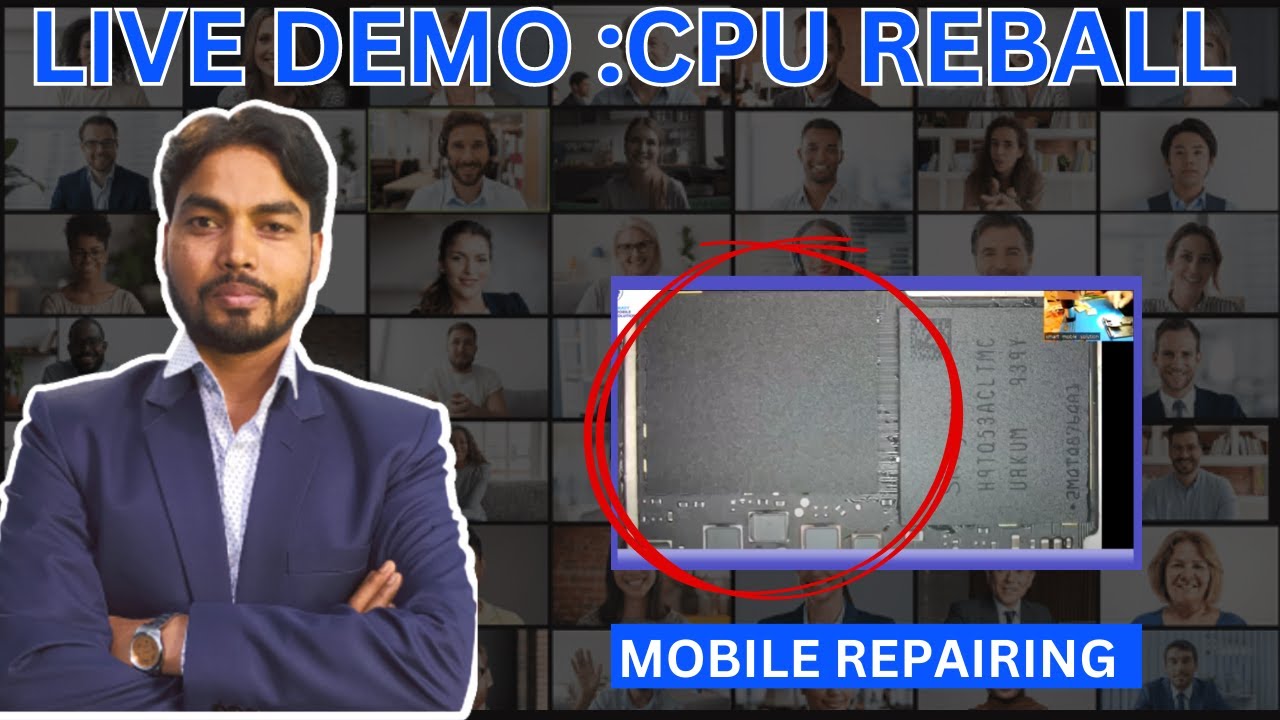 Cpu Reballing Class Live Demo Class : CPU Reball #mobilerepair #mobilerepairingcourse # ...