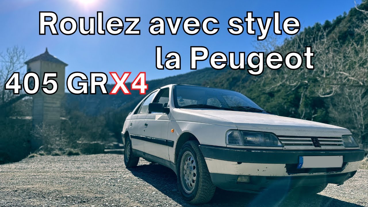 Roulez avec style : la Peugeot 405 GRX4 remise en circulation - YouTube