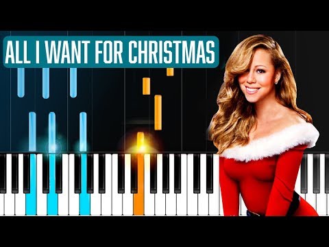 Mariah Carey - "All I Want For Christmas Is You" Piano Tutorial - Chords - How To Play - Cover