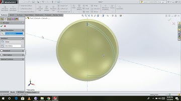 HOW TO MAKE HOLLOW SPHERE IN SOLIDWORKS