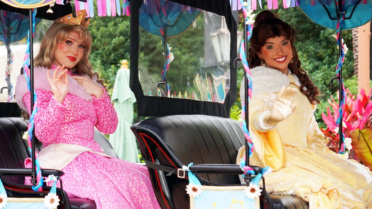 Princess Promenade Character Cavalcade at Epcot World Showcase Early 2021 (Now Retired), Multi-Angle
