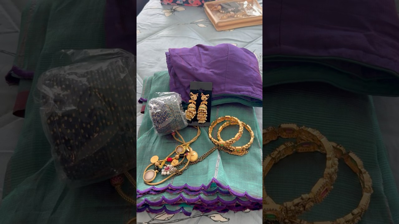 GRWM 🌸 || GRWM for Pooja || Varalakshmi Vratam Outfit Check || USA Telugu Vlogs 