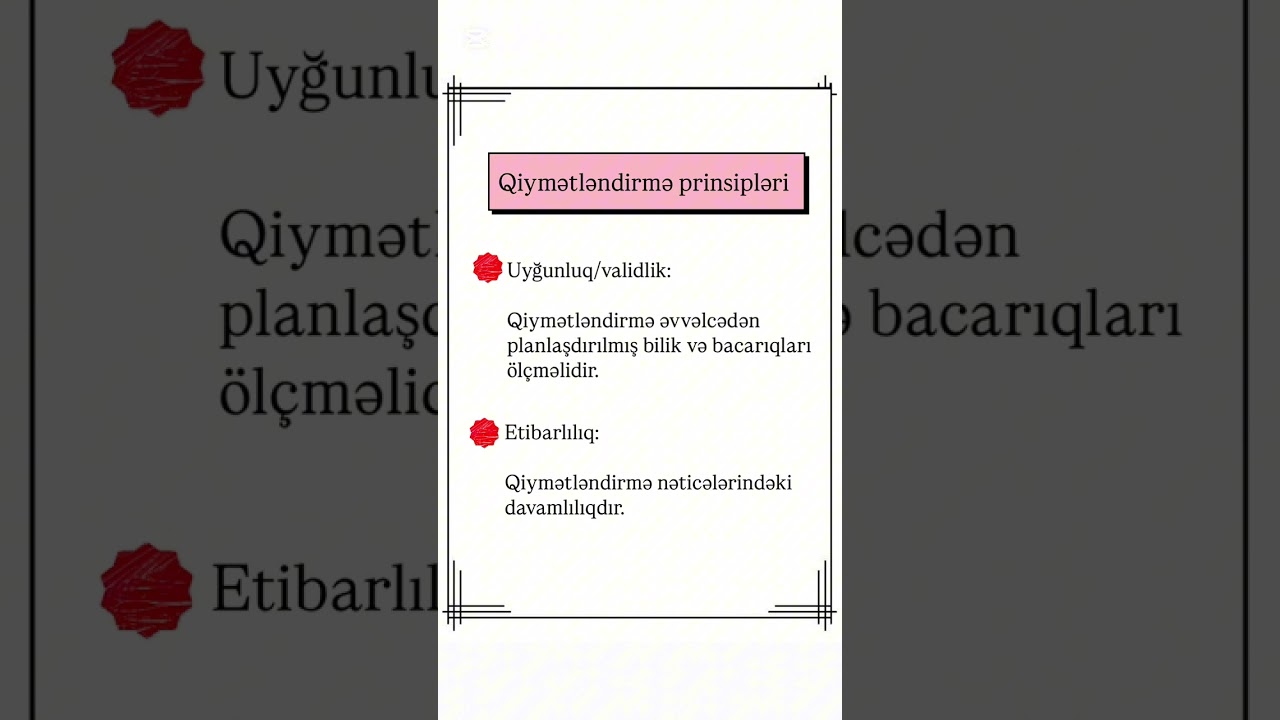 📌Qiymətləndirmə-Diaqnostik qiymətləndirmə (0516754035)