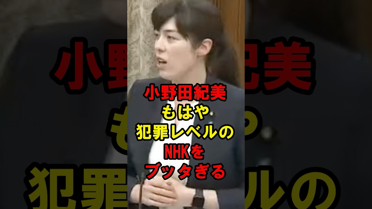 小野田紀美　もはや犯罪レベルのNHKをブッタ斬る