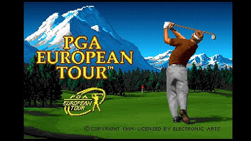 PGA European Tour AGA (Amiga 50Hz) - Intro / Attract Mode - Wentworth Club