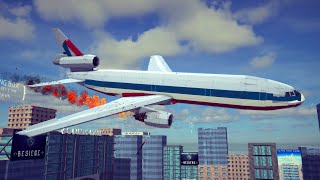 Real Airplane Disasters and Brutal Crashes | Besiege