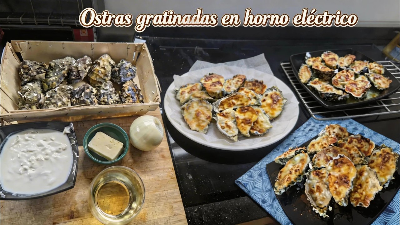 Un sabor diferente, nuevo y buenísimo en esta receta de ostras gratinadas