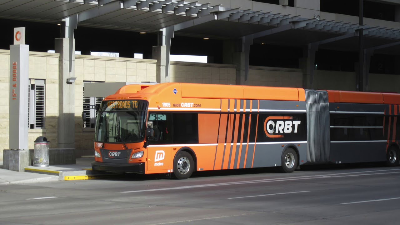 Ride Omaha Metro ORBT (New Flyer XN60) - YouTube