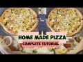 HOME MADE PIZZA COMPLETE TUTORIAL / Home made pizza recipe @chefangelkitchen
