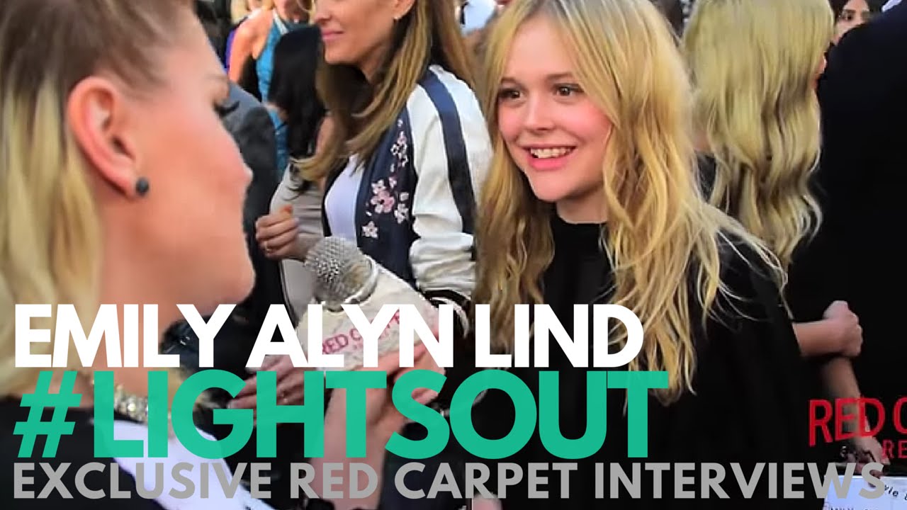 Emily Alyn Lind “Teen Sophie” Interviewed at the "Lights Out" Premiere ‎LightsOut WeAskMore