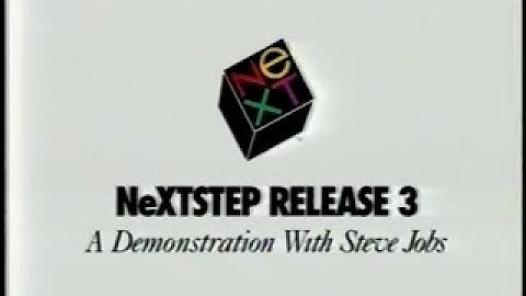 NeXTSTEP Release 3: A Demonstration with Steve Jobs