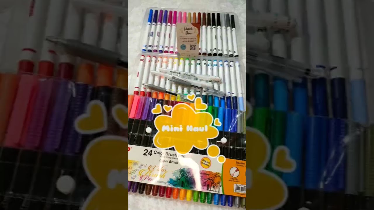 Mini Haul brushpen joyko, color pen joyko, white pen sakura gel, faber Castell Fast Dry...