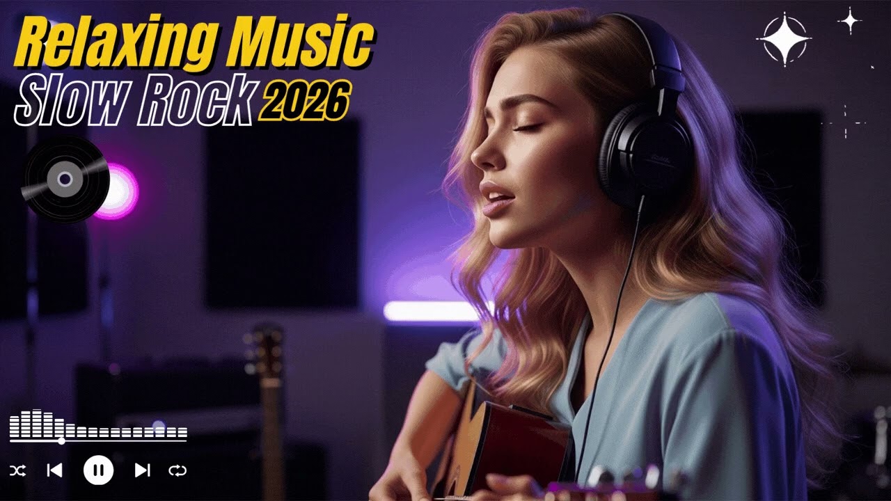 Slow Rock Rainy Night Music for Deep Relaxation and Cozy Mood