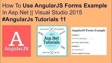 How to use angularjs forms example in asp.net || visual studio 2015 #angularjs tutorials 11