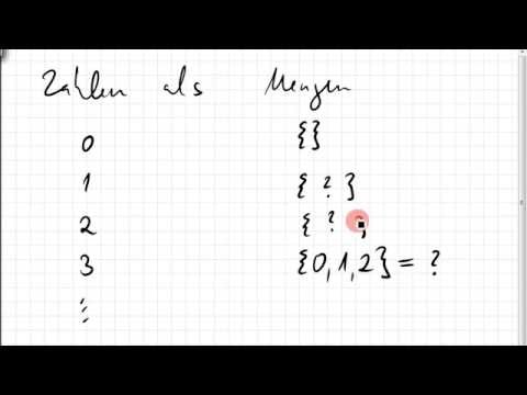 04A.1 Ordinalzahlen, Konstruktion von Zahlen nur aus der leeren Menge ...