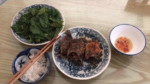 Cá Rô Chiên Giòn - Rau Rừng Luộc - Nước Mắm Tỏi Ớt