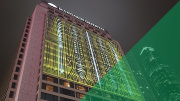 Projection mapping at Lumieres Hong Kong Festival 2018