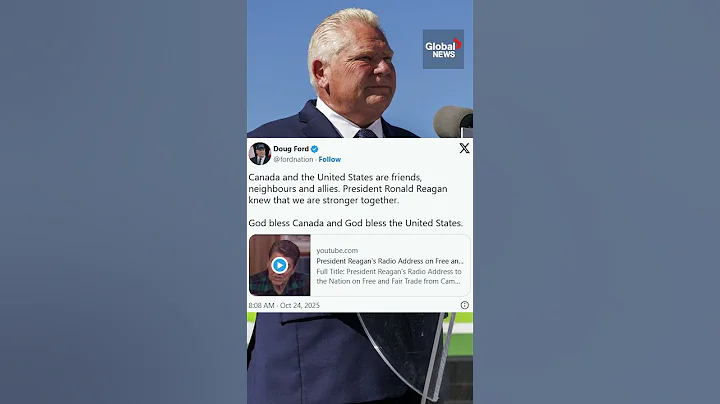 Trump ends trade talks with Canada over Ford's anti-tariff TV ads