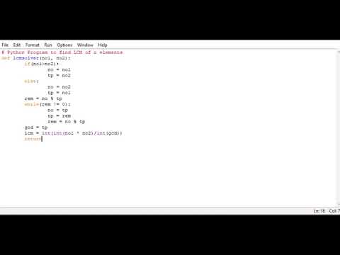Python Program to find LCM of n elements