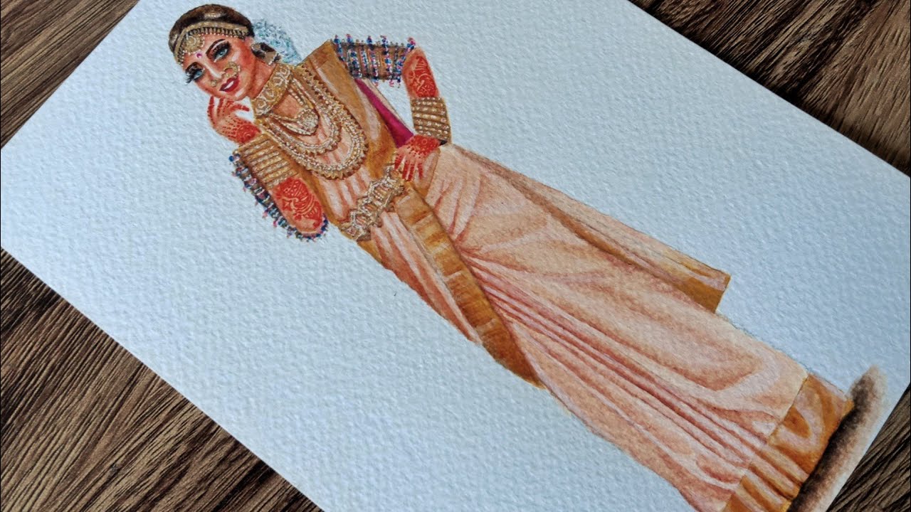 Leheriya saree  Fashion illustration sketches dresses Fashion design  drawings Dress sketches