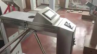 QR Code Tripod Turnstile Access Control | Smart Pedestrian Entrance Gate System