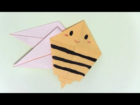 折り紙ランド Vol 55 ハチの折り方 Ver 2 Origami How To Fold A Bee Ver 2 Youtube