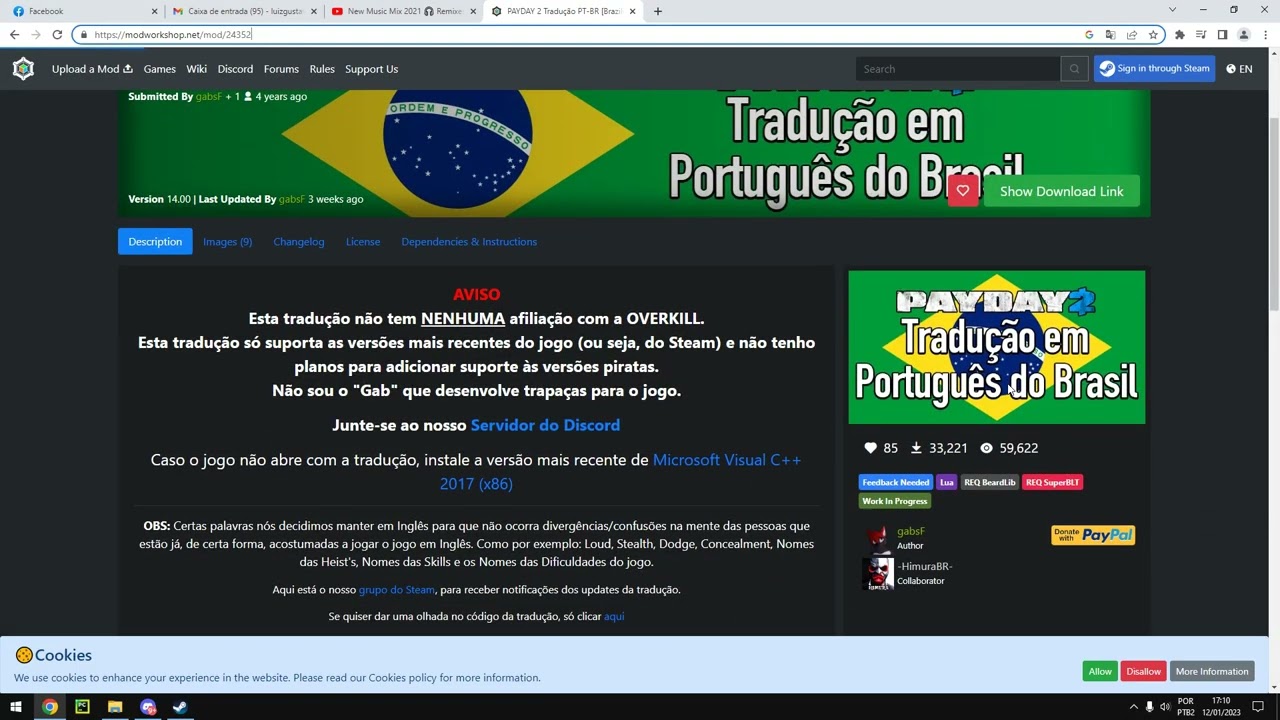 PAYDAY 2 Tradução PT-BR [Localization Brazilian Portuguese