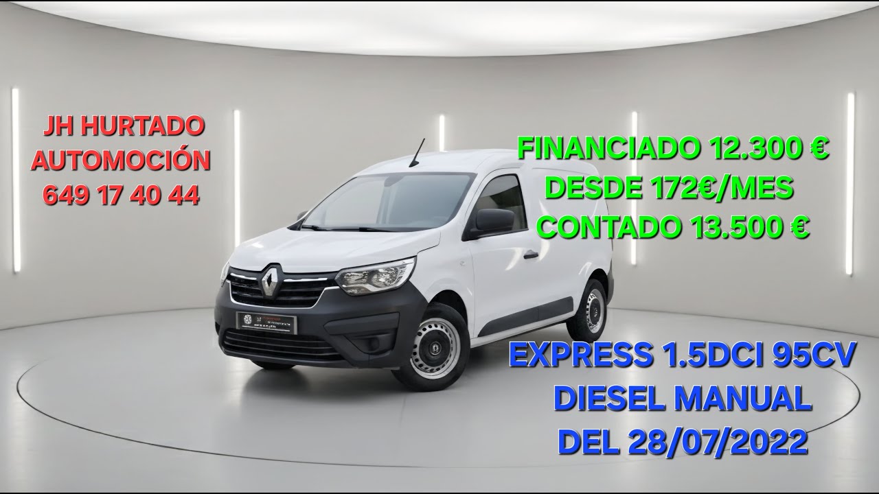 RENAULT EXPRESS CONFORT BLUE 1.5 DCI 95 CV FURGON DIESEL MANUAL