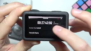 DJI Osmo Action 6: How to Show/Hide Timecode Profile